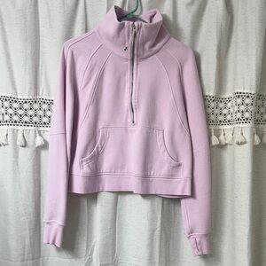 lululemon athletica Cropped Half-Zip Pullover - Light Lavender